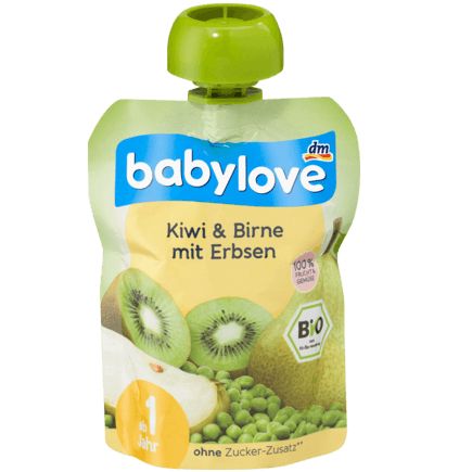 babylove スクイズパック キウイ・洋ナシ エンドウ豆入り 1歳から 90 g