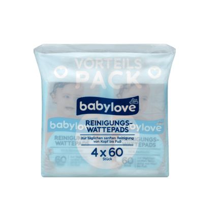 babylove 拭き取り用コットンパッド 60枚×4個(240枚)