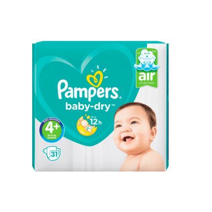 Pampers おむつ サイズ4+(マキシィプラス 10〜15kg) エコノミーパック 31枚