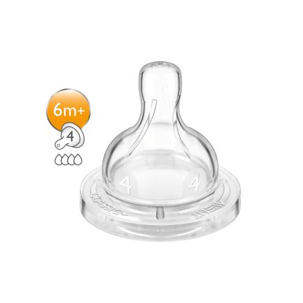 Philips AVENT 乳首 4つ穴 サイズ2 6か月から 2個