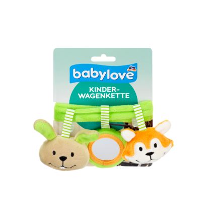 babylove ベビーカーチェーン ウサギ&キツネ 1個