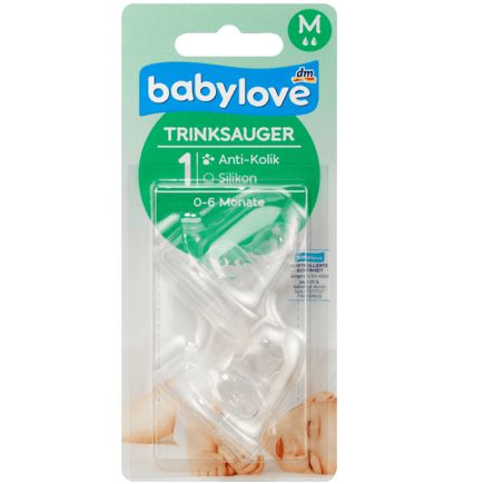 babylove 乳首 M シリコン製 サイズ1 0〜6か月 2個