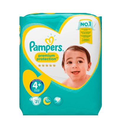 Pampers おむつ サイズ4+(マキシィプラス 10〜15kg) エコノミーパック 21枚