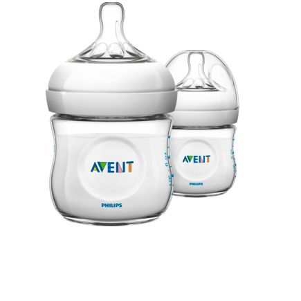 Philips AVENT 哺乳瓶 ナチュラル 125ml ダブルパック 2つ穴 新生児から 2個