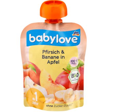 babylove スクイズパック リンゴ・ピーチ・バナナ 1歳から 90 g