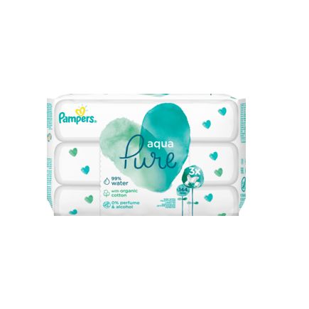 Pampers おしりふき アクアピュア 48枚×3個(144枚)