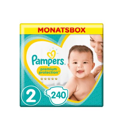 Pampers おむつ プレミアム 新生児用 サイズ2(ミニ 4〜8kg)1か月ボックス 240枚