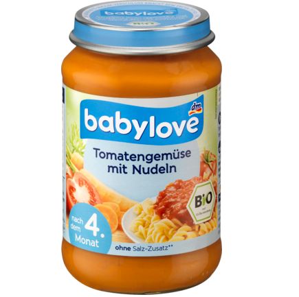 babylove ベビーメニュー トマト 麺入り 4か月から 190g