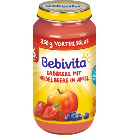 Bebivita リンゴ・イチゴ ブルーベリー入り 6か月から 250g