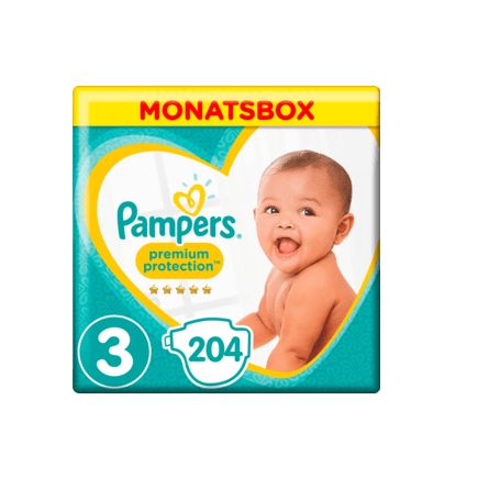 Pampers おむつ プレミアム サイズ3(ミディ 6〜10kg)1か月ボックス 204枚