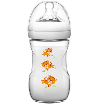 Philips AVENT 哺乳瓶 ナチュラル 2つ穴 0〜12か月 260ml トラ 1個