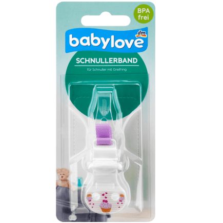 babylove おしゃぶり用ストラップ グリップリングあり カップケーキ 1個