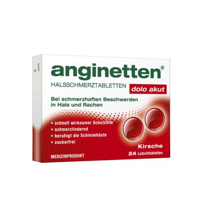 anginetten dolo akct のど飴 チェリー 無糖 24個