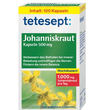 tetesept セントジョーンズワート カプセル 500mg 100カプセル