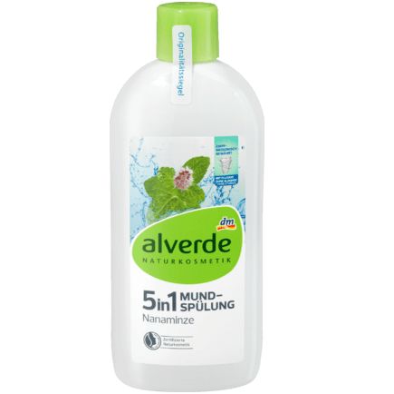 alverde NATURKOSMETIK マウスウォッシュ 5in1 ナナミント 450ml