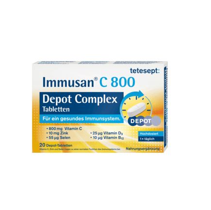 tetesept Immusan C 800 持続放出コンプレックス錠剤 20錠