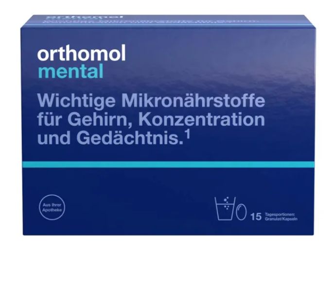 orthomol immun オーソモル イミューン サプリメント Orthomol Mental オーソモル メンタル -顆粒/カプセル 15個入り