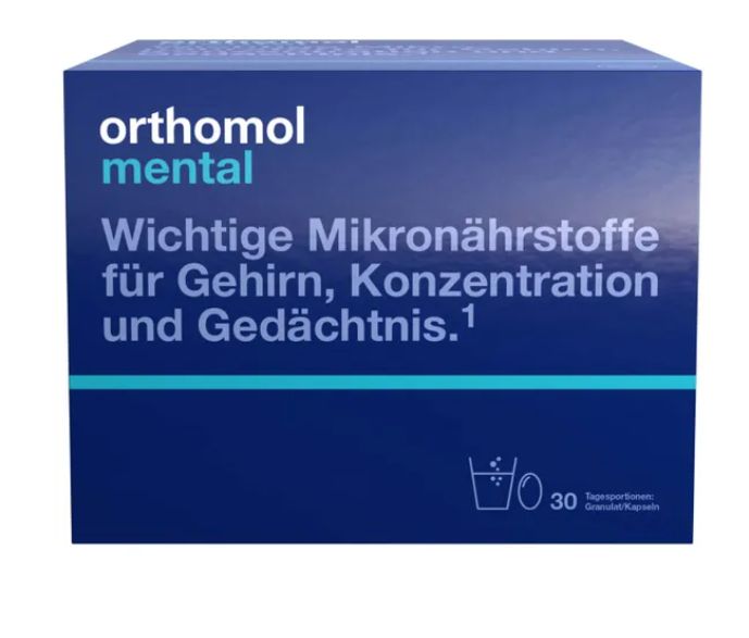 orthomol immun オーソモル イミューン サプリメント Orthomol Mental オーソモル メンタル -顆粒/カプセル 30個入り