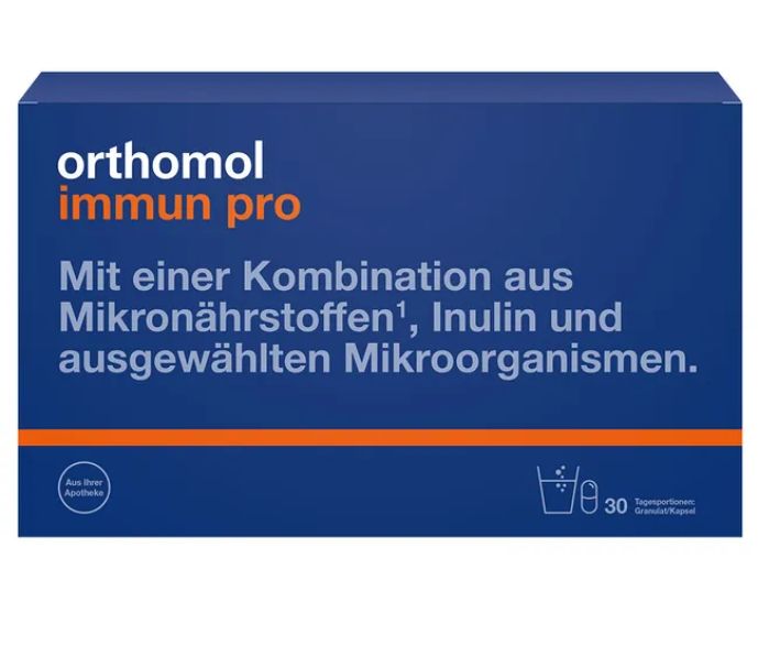 orthomol immun オーソモル イミューン サプリメント Orthomol Immun pro オーソモル イミューン プロ -顆粒/カプセル 30個入り