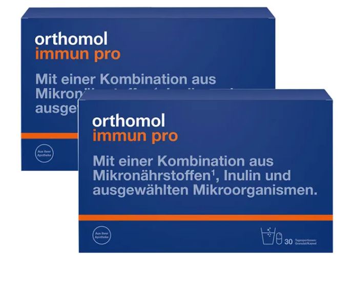 orthomol immun オーソモル イミューン サプリメント Orthomol Immun pro オーソモル イミューン プロ -顆粒/カプセル 30個入り×2