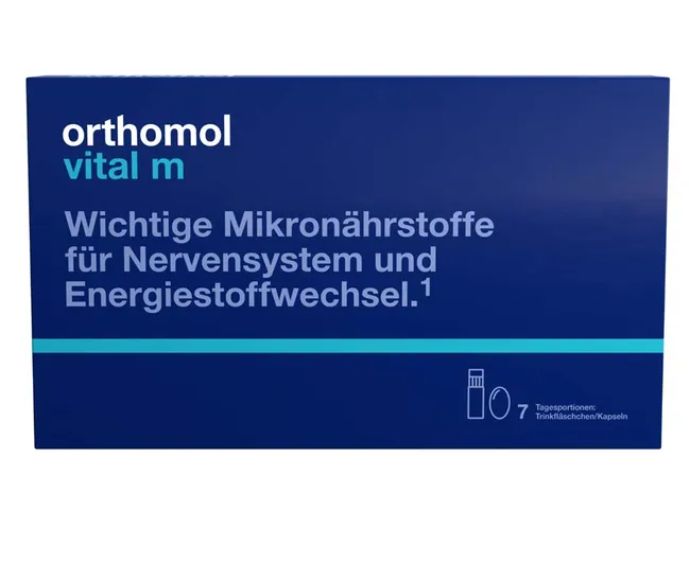 orthomol immun オーソモル イミューン サプリメント Orthomol Vital m f?r M?nner オーソモル バイタル m フォーメン オレンジ味 -ドリンクアンプル/カプセル 7個入り