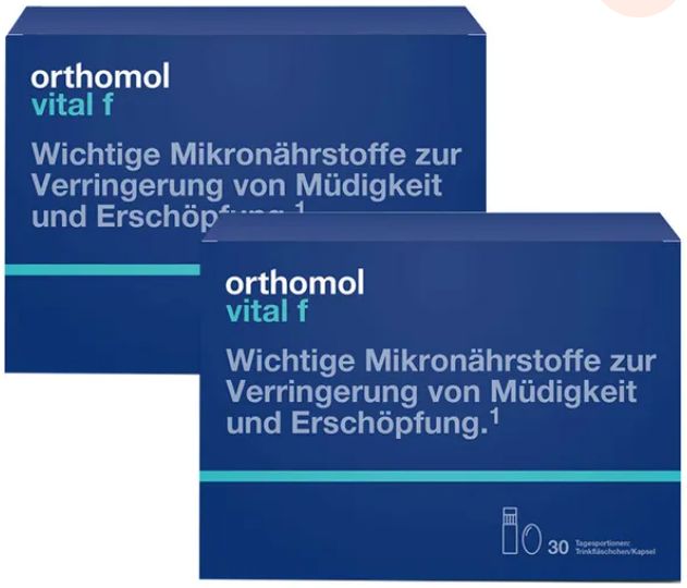 orthomol immun オーソモル イミューン サプリメント Orthomol Vital f オーソモル バイタル f -ドリンクアンプル/カプセル 30個入り×2