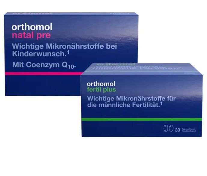 orthomol immun オーソモル イミューン サプリメント Orthomol Fertil plus + Orthomol Natal pre オーソモル フェルティル プラス＋オーソモル ナタール プレ  1セット