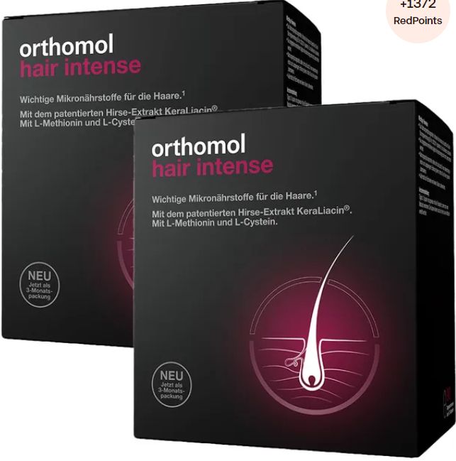 orthomol immun オーソモル イミューン サプリメント Orthomol Hair Intense オーソモル ヘア インテンス -カプセル 180個入り×2