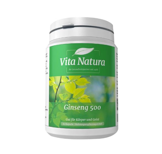 Vita Natura ヴィタ ナチュラ Ginseng 500 ジンセン 高麗人参 500 60カプセル