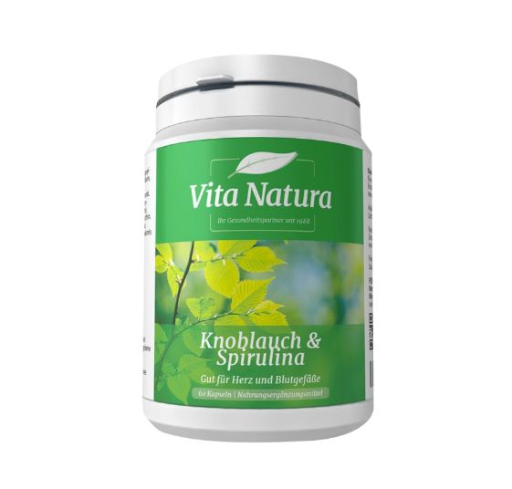 Vita Natura ヴィタ ナチュラ Knoblauch & Spirulina ガーリック＆スピルリナ 60カプセル