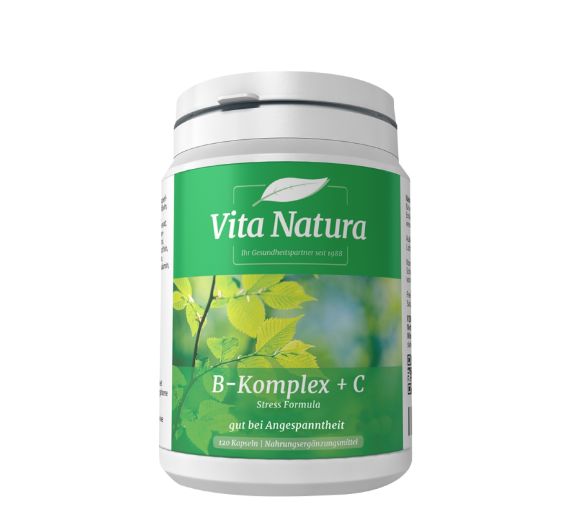 Vita Natura ヴィタ ナチュラ B-Komplex + C Stress Formula B-コンプレックス + C ストレス フォーミュラ 120カプセル