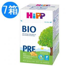 HIPP ヒップ 粉ミルク BIO オーガニック 粉ミルク PRE(0ヶ月〜)600g ×7個セット