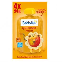 Bebivita スクイズパック リンゴ・バナナ・桃 1歳から 90g×4個(0.36kg)
