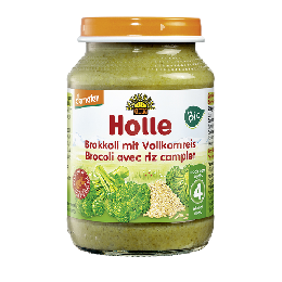 ホレ(Holle)オーガニック 離乳食 お米　ブロッコリー  (5ヵ月〜) 190g × 2個セット