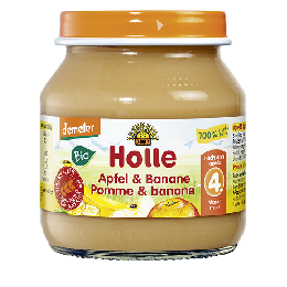 ホレ(Holle)オーガニック 離乳食 アップル&バナナ  (4ヵ月〜) 125g × 2個セット