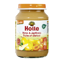 ホレ(Holle)オーガニック 離乳食 ナシ アプリコット (4ヵ月〜) 190g× 2個セット