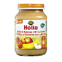 ホレ(Holle)離乳食 アップル アプリコット バナナ (6ヵ月〜) 190g × 2個セット