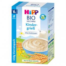 Hipp ミルク粥 オーガニック子どもセモリナ小麦 6か月から 450g