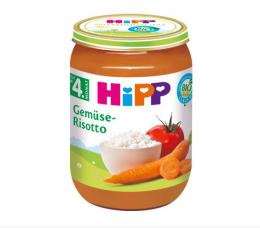 HIPP (ヒップ) オーガニック 離乳食 野菜 リゾット (6ヶ月から) 190g × 4個セット