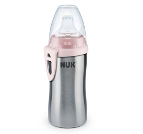 ヌーク Nuk アクティブカップ ステンレス製の保温ボトル 哺乳瓶タイプ ピンク 215mlの通販 個人輸入代行商品 ドイツポーター