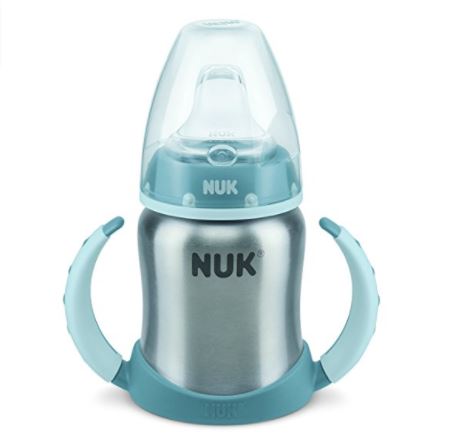 ヌーク Nuk アクティブカップ ステンレス製の保温ボトル 哺乳瓶タイプ ブルー 125mlの通販 個人輸入代行商品 ドイツポーター