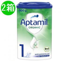 Aptamil(アプタミル) オーガニック粉ミルク Step 1(0ヶ月〜)800g x 2個セット