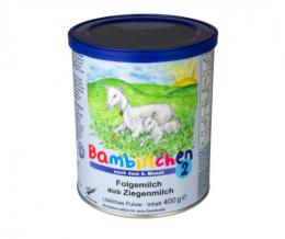 やぎ粉ミルク bambinchen Step 2 (6ヶ月〜12ヶ月) 400g × 20箱セット