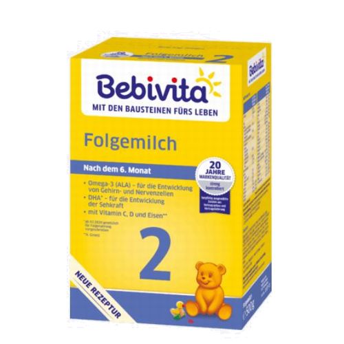 BEBIVITA ベビビータ 粉ミルク ステップ2 (6ヶ月〜) 500g × 3個セット