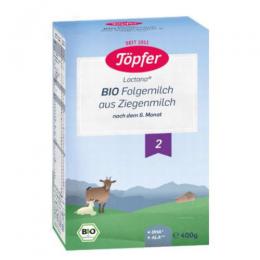 Toepfer オーガニック ヤギ粉ミルク ステップ2 (6ヶ月〜36ヶ月) 400g × 2箱