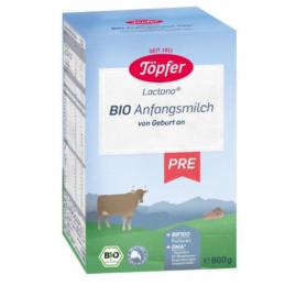 Toepfer トップファー オーガニック粉ミルク PRE (0ヶ月～6ヶ月) 600g × 2箱