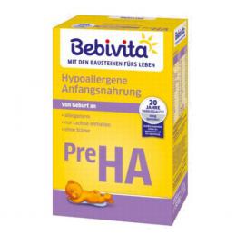 BEBIVITA ベビビータ アレルギー対応ミルク PRE HA プレ (0ヶ月)500g × 8個