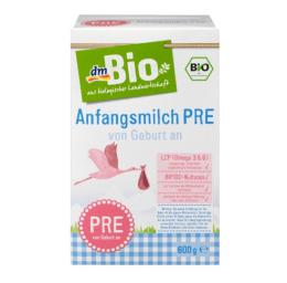dm Bio オーガニック粉ミルク PRE (0ヵ月〜6ヵ月) 600g