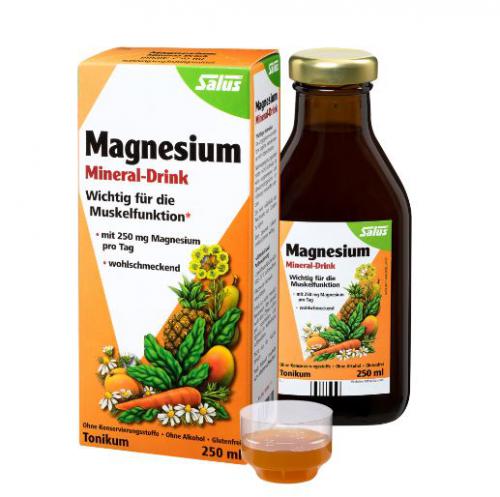 Salus サルス 有機マグネシウム ミネラルドリンク Magnesium 250m　× 4個セット