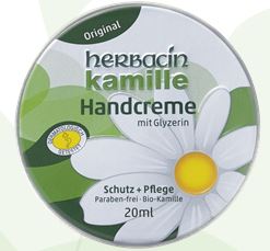 ハーバシン カモミール ハンドクリーム Herbacin Hand Cream 缶タイプ 20g